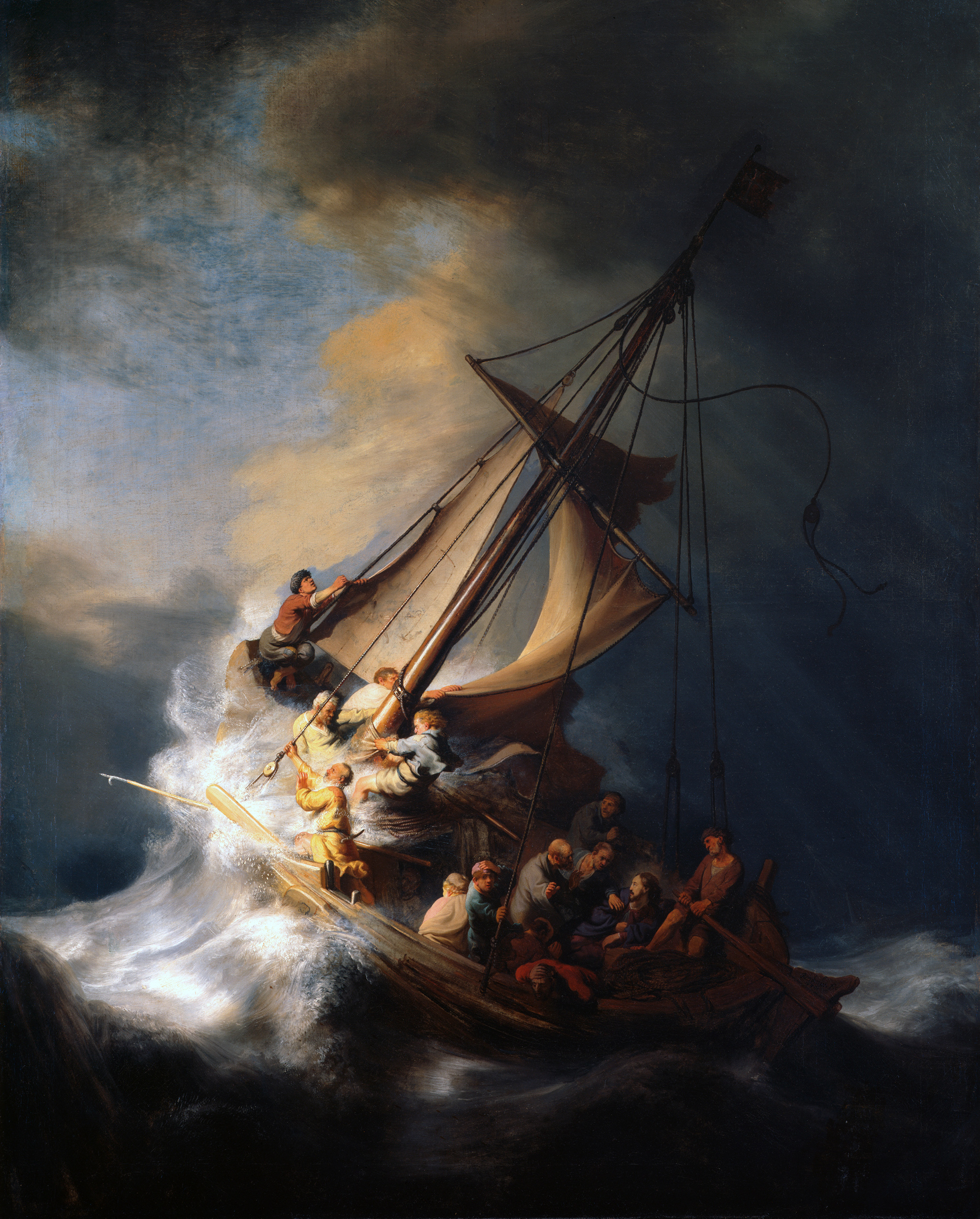 28836-Matthew 8 23 rembrandt storm gallilee